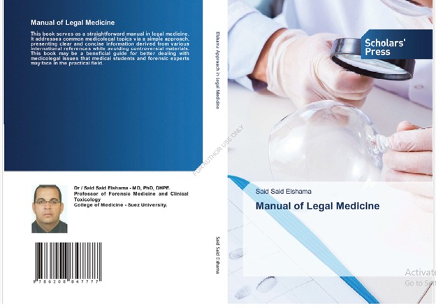 Manual of Legal Medicine (2025) - Scholars' Press Germany, ISBN: 978-620-8-84777-7 - www. Scholars-press.com.